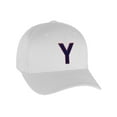 thumbnail image 1 of Flexfit Baseball Hat Custom Letter Initials A to Z Curved Bill, White Cap Red Nv, 1 of 3