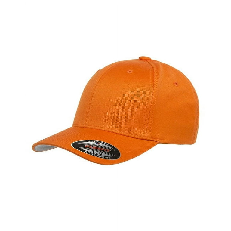 Flexfit Structured Twill Cap 6277 Orange Large X Large