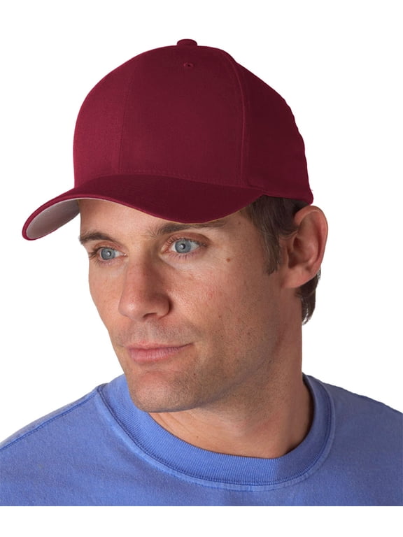 Cotton Twill Blend Cap , 6277 , Maroon , Large/X-Large