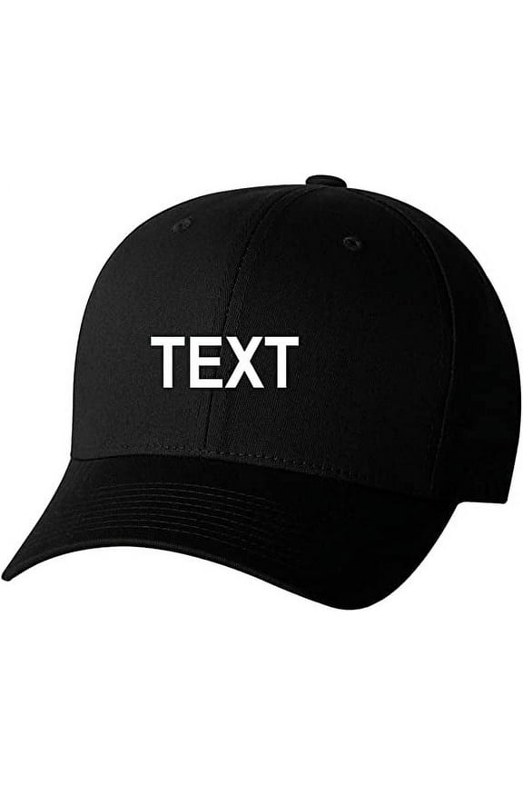 Custom Name Embroidered 5001 V-Flex Twill Fitted Baseball Cap