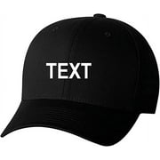 Flexfit Custom Name Embroidered 5001 V-Flex Twill Fitted Baseball Cap