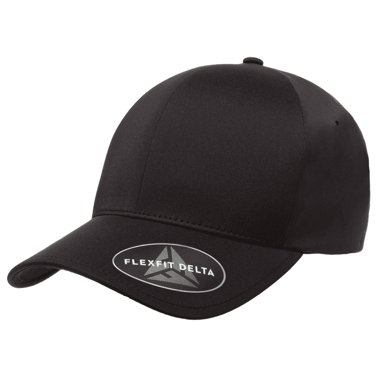 RUFFLOG キャップ ブラック FLEXFIT DELTA Flexfit Delta Premium Cap - Walmart.com