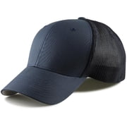 Flexfit Fitted Mesh Big Trucker Hat Navy