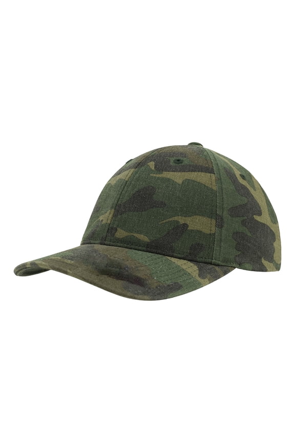 Garment Washed Camo Baseball Cap (Pack of 2)