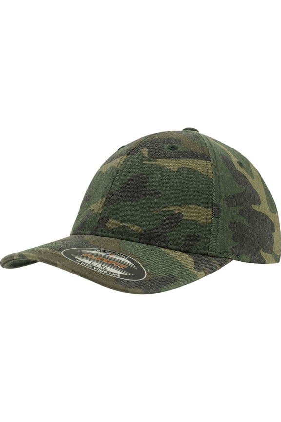 Garment Washed Camo Baseball Cap