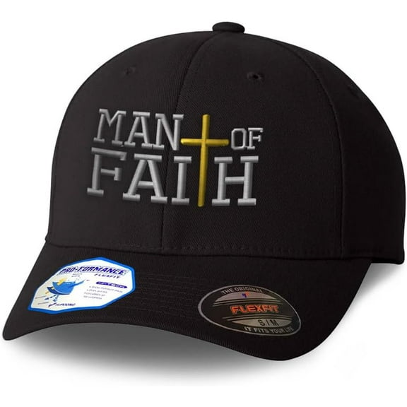 Flexfit Hats For Men & Women Man Of Faith Embroidery Dad Hat Baseball Cap Unisex