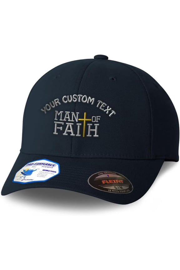Flexfit Hats For Men & Women Man Of Faith Embroidery Dad Hat Baseball Cap Unisex