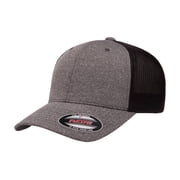 Flexfit Mens 110 Mesh Cap, Dark Heather/Black, XX-Large