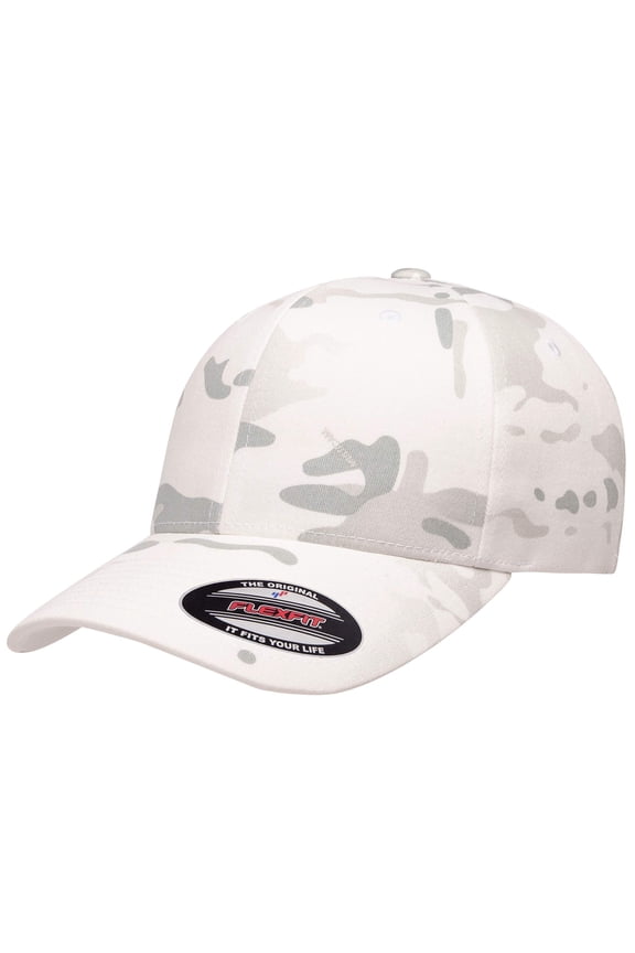 Men's Athletic Baseball Fitted Cap, Alpine White, XX-Large