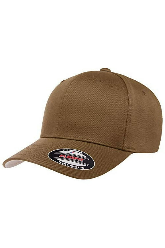 Men's Athletic Baseball Fitted Cap, Coyote Brown, S/M