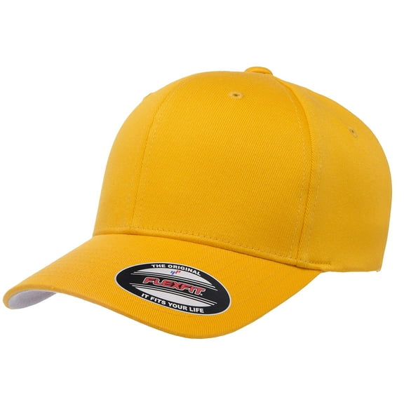 Flexfit Men's Athletic Baseball Fitted Cap Gold