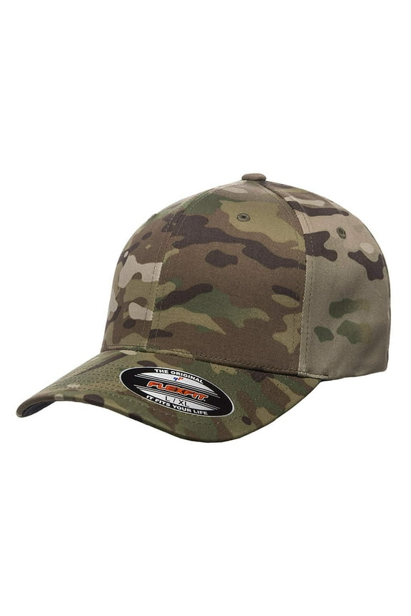 Men's Athletic Baseball Fitted Cap, Multicam Green, XX-Large