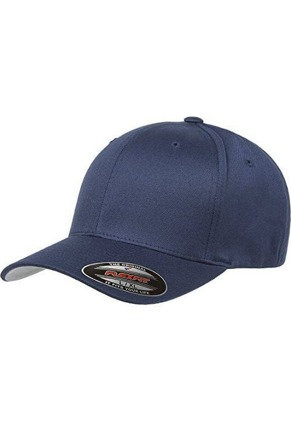 Men's Athletic Baseball Fitted Cap, Navy, S/M