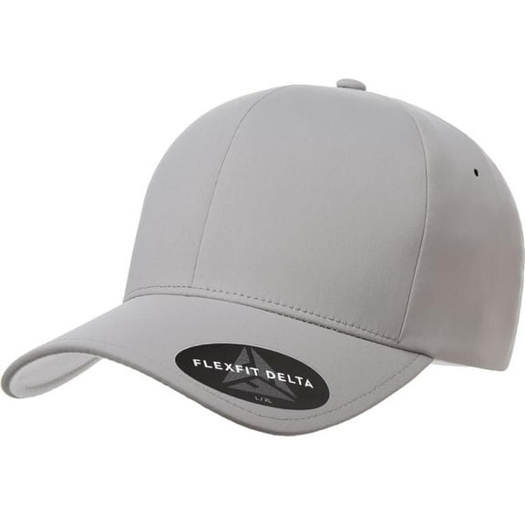Flexfit Men's Delta Seamless Cap, Silver, XX-Large