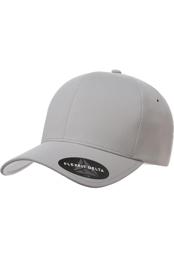 Men's Delta Seamless Cap, Silver, XX-Large