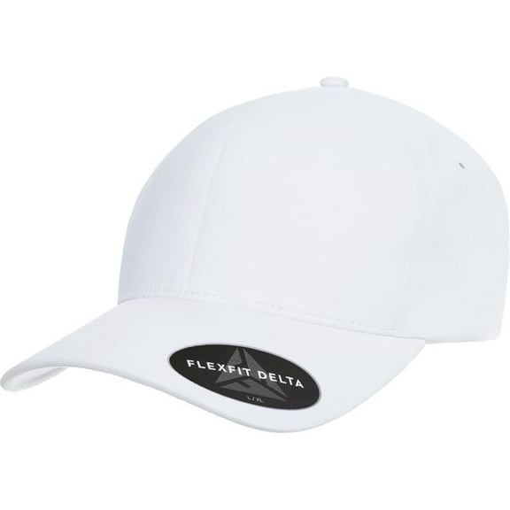 Flexfit Men's Delta Seamless Cap, White, XX-Large