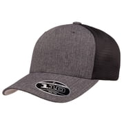 Flexfit Mens one_Size Trucker Cap, Charcoal/Black, Alpha