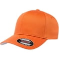 thumbnail image 1 of Flexfit Mens Athletic Baseball Fitted Cap Small-Medium Orange, 1 of 5