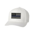 thumbnail image 1 of Flexfit V-Flex Twill Fitted Baseball Cap with Thin Blue Line Flag Patch Hat, 1 of 2