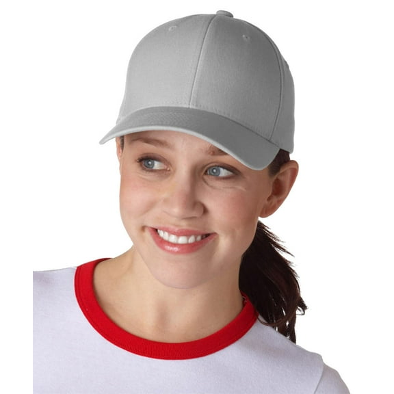 Flexfit Wool Athletic Shape Cap , 6477 , Grey , Small/Medium