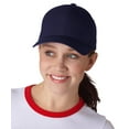 thumbnail image 1 of Flexfit Wool Athletic Shape Cap , 6477 , Navy , Small/Medium, 1 of 1