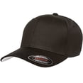thumbnail image 1 of Flexfit/Yupoong Cotton Twill Fitted Cap XX-Large, Black, 1 of 2