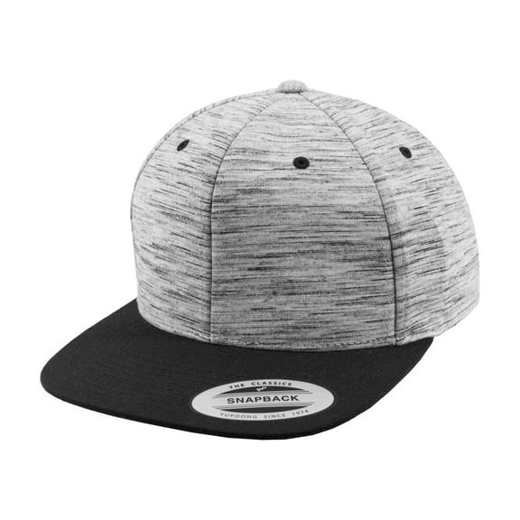 Flexfit by Yupoong Stripes Melange Crown Snapback Cap