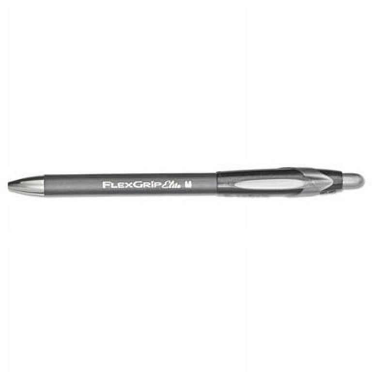 FlexGrip Elite Ballpoint Pen, Retractable, Medium 1 mm, Black Ink, Black Barrel, Dozen FlexGrip Elite Ballpoint Pen, Retractable, Medium 1 mm, Black Ink, Black Barrel, Dozen