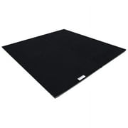 Dollamur 10x10x1-3/8 Gymnastics Mat, Black, Carpeted Mat for Tumbling and Cheerleading, FLEXI-Roll
