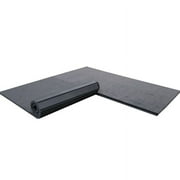 Dollamur 10x10x1-3/8 Gymnastics Mat, Charcoal Grey, Carpeted Mat for Tumbling and Cheerleading, FLEXI-Roll