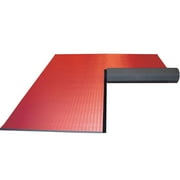 Dollamur 10x10x1.25 Martial Arts Mat, Red, Tatami, FLEXI-Connect