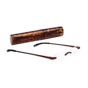 Flexi Lights 5000 Demi Brown Compact Reading Glasses with Hard Case
