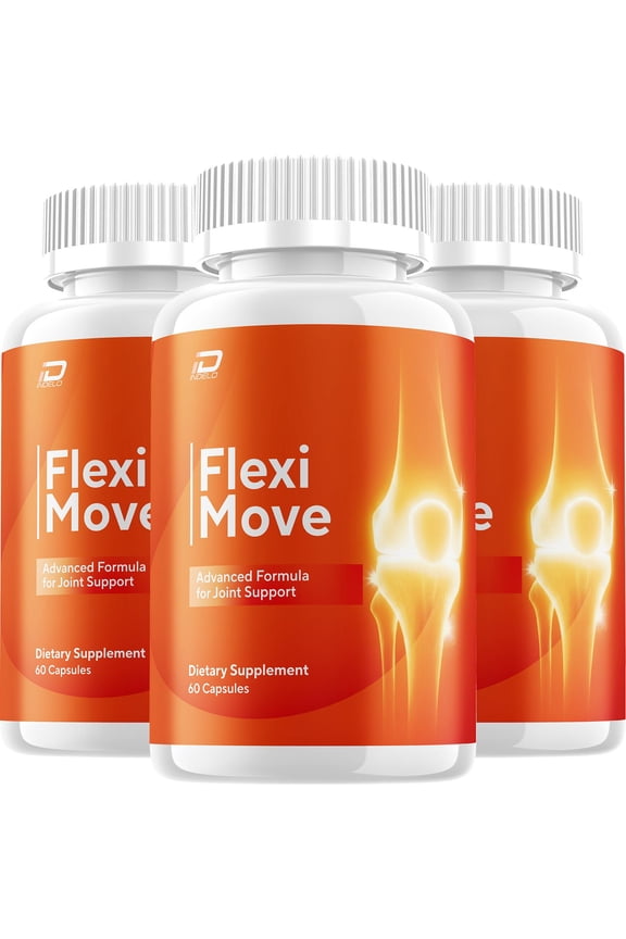 Flexi Move Capsule - FlexiMove Advanced Formula for Joint Support Supplement, 3 Pack, 180 Capsules