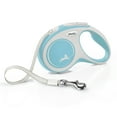 thumbnail image 1 of Flexi New Comfort S Tape Leash 16ft Blue for Dogs Up to 33 lbs with Soft Grip, 1 of 6