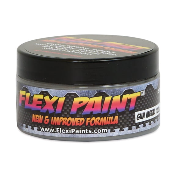 Flexi Paint Waterbased Flexible Cosplay Paint - Metallic Gun Metal, 100 g (3.5 oz)