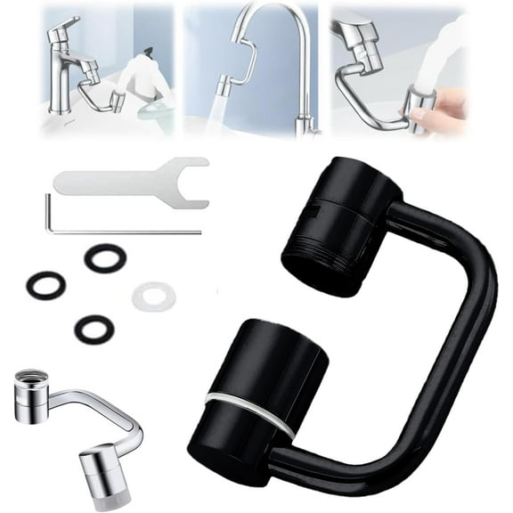 FlexiFlow 1080° Rotating Faucet Extender, FlexiFlow 1440° Rotatable Faucet Aerator Extension