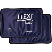 FlexiKold Gel Ice Packs (2 Medium 7.5” x 11.5”) – 2 Pack Reusable Cold Therapy Packs for Injuries, Pain Relief & Swelling by NatraCure