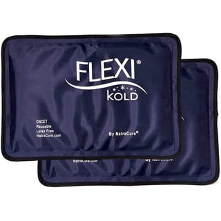FlexiKold Gel Ice Packs (2 Medium 7.5” x 11.5”) – 2 Pack Reusable Cold Therapy Packs for Injuries, Pain Relief & Swelling by NatraCure