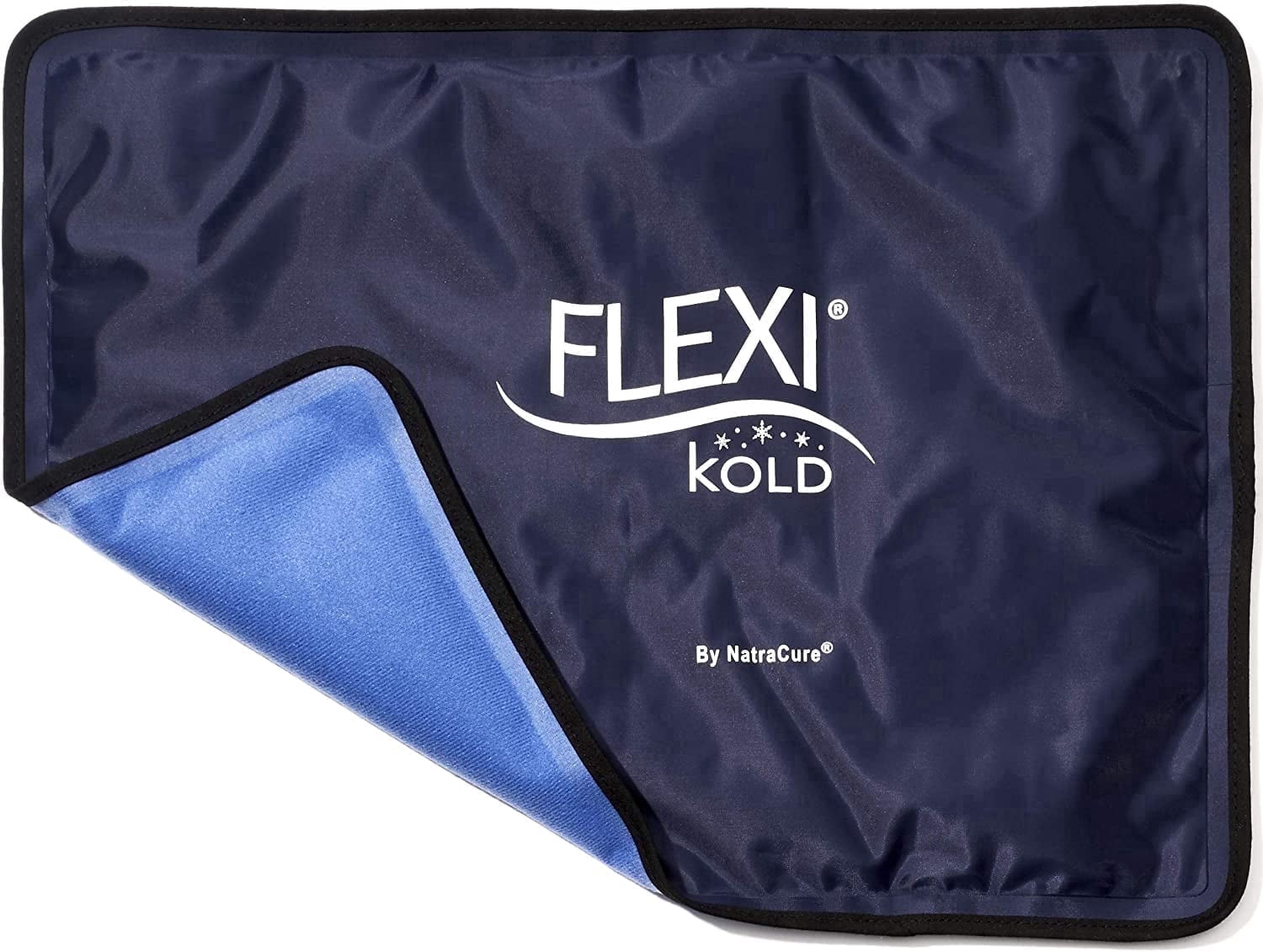 FlexiKold Gel Ice Pack with Adjustable Straps (Large 10.5” x 14.5”) – Reusable Cold Therapy Wrap for Back, Shoulder, Knee & Injury Relief by NatraCure