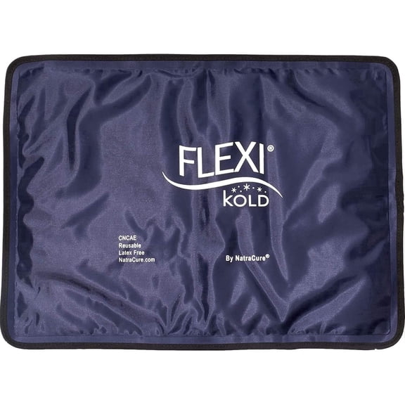 FlexiKold Gel Ice Packs (Standard Large: 10.5" x 14.5") for Injuries Reusable - Back Pain Relief, Knee Wrap, After Surgery, Ice Pack for Knee, Shoulder - Large - 6300-COLD by NatraCure