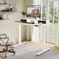 thumbnail image 1 of FlexiSpot 55"x24" Electric Standing Desk with One-Piece Desktop, 2 Removable Drawers, Headphone Hook, 4 Height Memory Presets, 250lbs Capacity Ergonomic Sit Stand Desk with Monitor Stand, 1 of 11