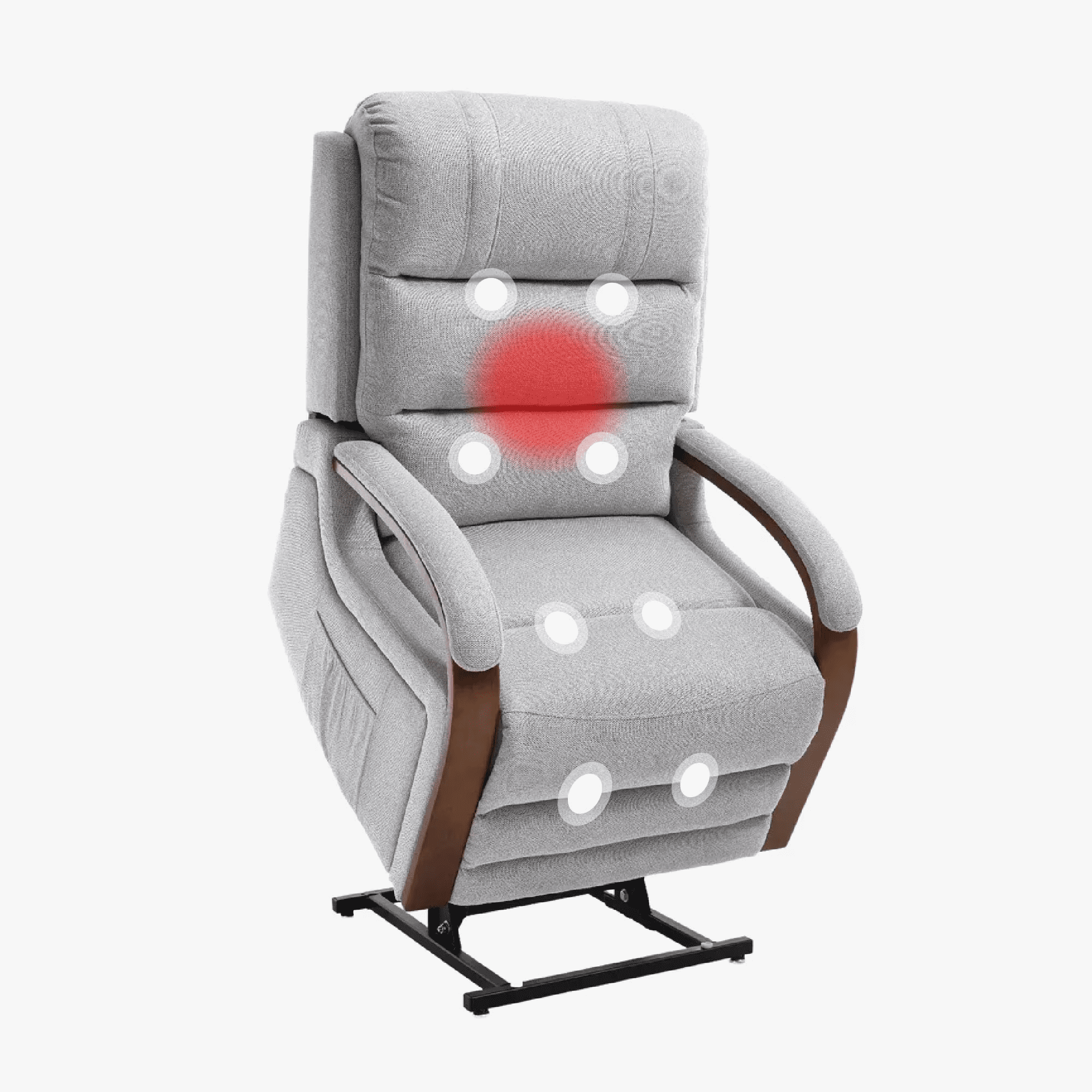 FlexiSpot Dual Motor Recliner Chair, Adjustable Recliner with Lumbar Support and Padded Seat Backrest for Living Room, Gray