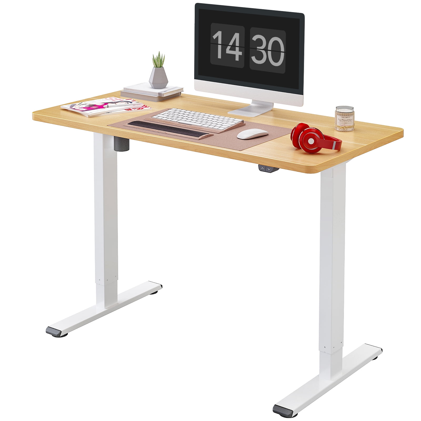 FlexiSpot E9 Quick Install Metal Electric 48 W Height Adjustable Standing  Desk White - Office Depot