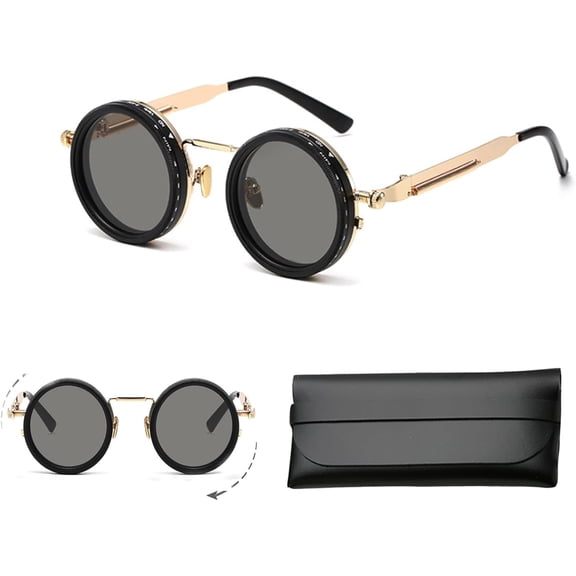 FlexiTint 1-9 Smart-Tint Sunglasses - Polarized Lenses with Adjustable Darkness for Sun & Cloud - Retro Aviator Style Polarized Sunglasses for Driving, Fishing