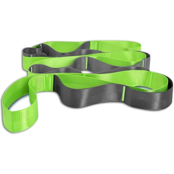 Flexibility Booster Non-Elastic Stretch Band, Ultra Comfort Loops For Stretching, Physical Therapy Tool, Recovery Aid For Chronic Pain, Mobility And Balance Booster With