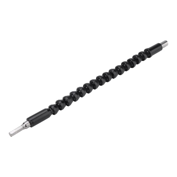 Flexible 11.4 Inch Drill Bit Extension Shaft - Bendable 1/4 Inch Hex Shank Screwdriver Extension for Multi-Angle Tight Spaces - Black
