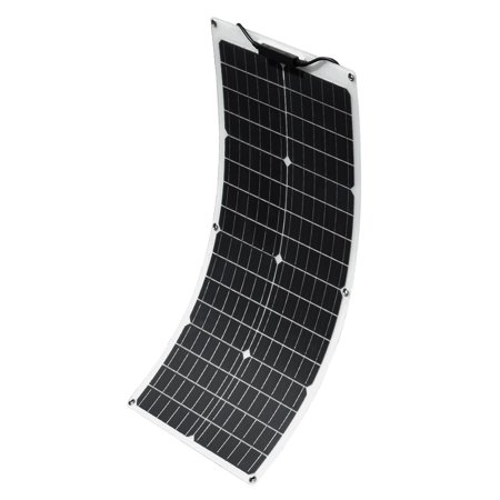 Flexible 12V 50W Monocrystalline Solar Panel Portable Charger for RVs and Boats