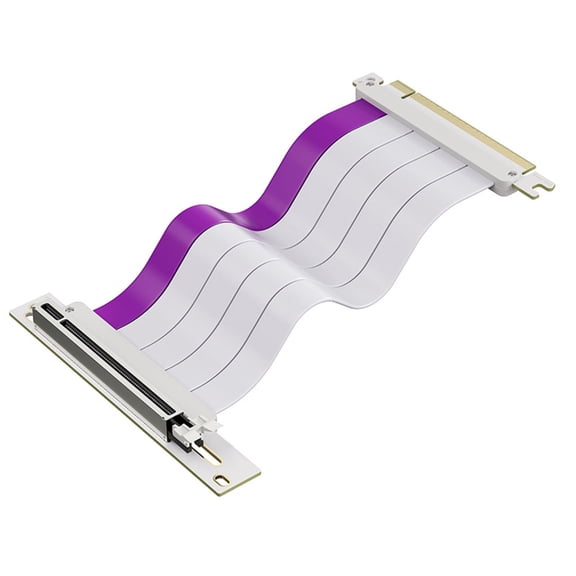 Flexible 200mm PCIe4.0x16 Risers Cable for Improved GPU Placement and Electromagnetic Shielding GPU Installation