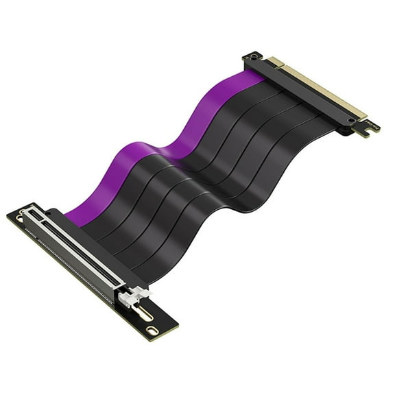 Flexible 200mm PCIe4.0x16 Risers Cable for Improved GPU Placement and Electromagnetic Shielding GPU Installation