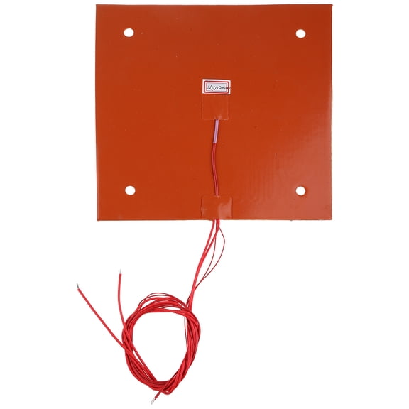 Flexible 230x230mm Silicone Heater 24V 200W Heated Bed Build Plate for 3 3D Printer with Screw Holes